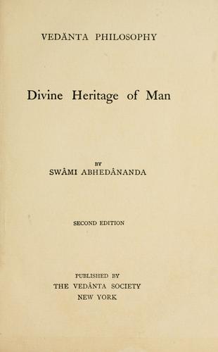 Cover for Vedanta philosophy