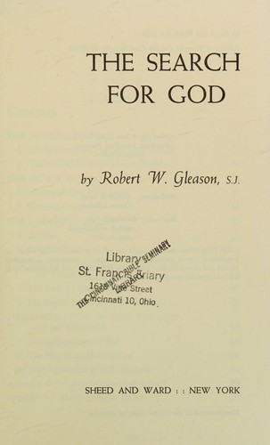 Cover for The search for God