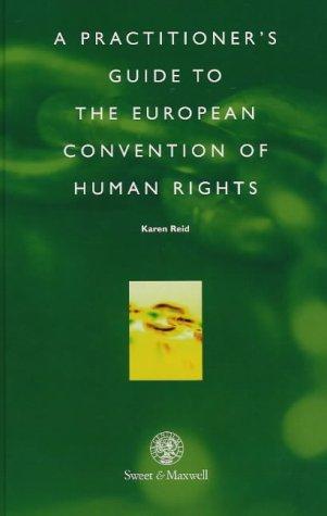 Cover for A practitioner's guide to the European Convention on Human Rights
