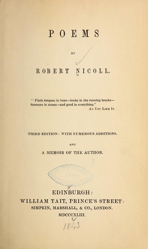 Cover for Poems