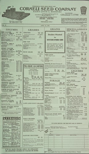 Cover for Wholesale field seed price list