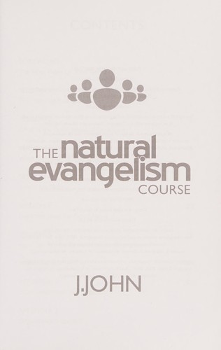 Cover for The natural Evangelism course