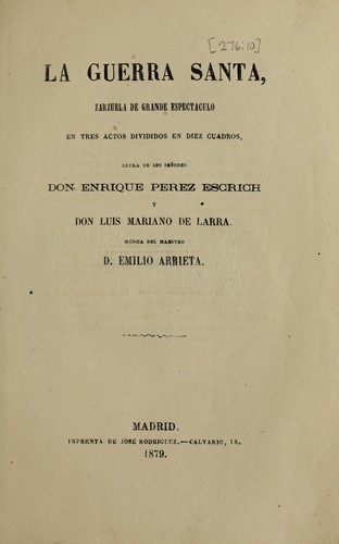 Cover for La guerra santa