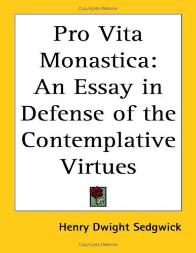 Cover for Pro Vita Monastica