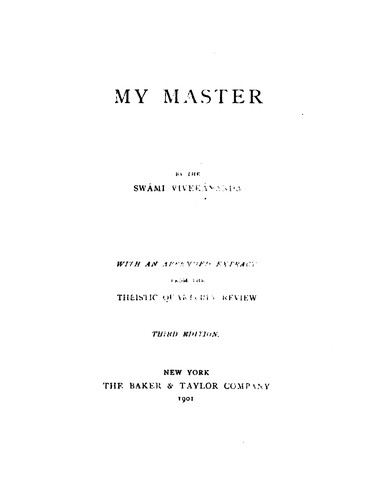 Cover for My Master