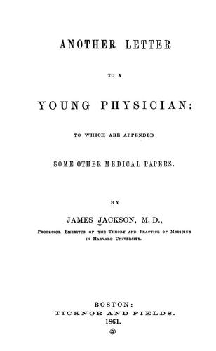 Cover for Another letter to a young physician