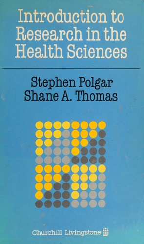 Cover for Introduction to research in the health sciences