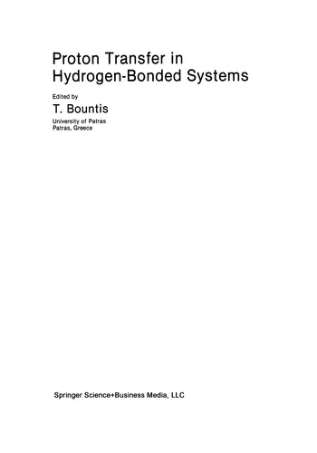 Cover for Proton transfer in hydrogen-bonded systems