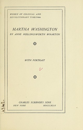 Cover for Martha Washington