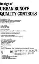 Cover for Design of urban runoff quality controls