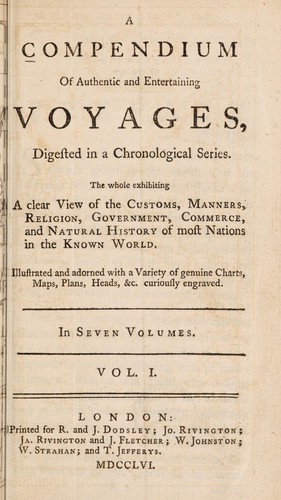 Cover for A compendium of authentic and entertaining voyages