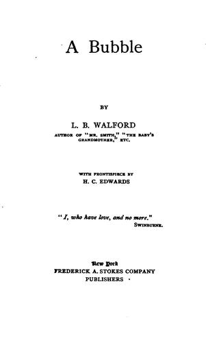 Cover for A bubble