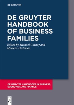 Cover for De Gruyter Handbook of Business Families