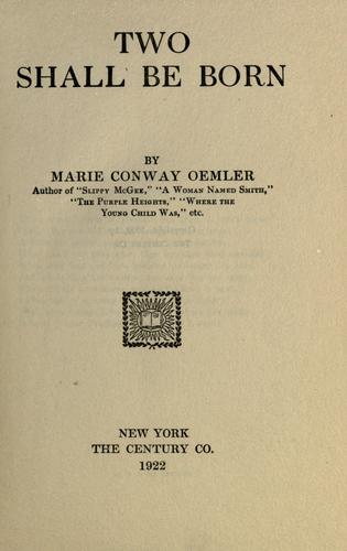 Cover for Two shall be born