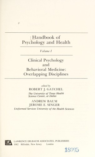 Cover for Clinical psychology and behavioral medicine