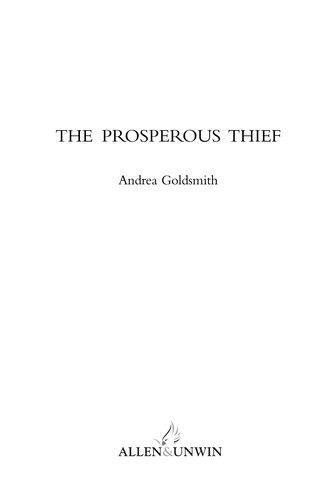 Cover for The prosperous thief