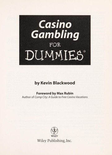 Cover for Casino gambling for dummies