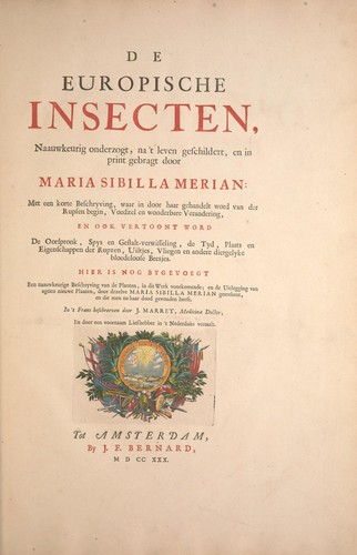 Cover for De Europischen insecten