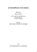 Cover for Ethiopian studies