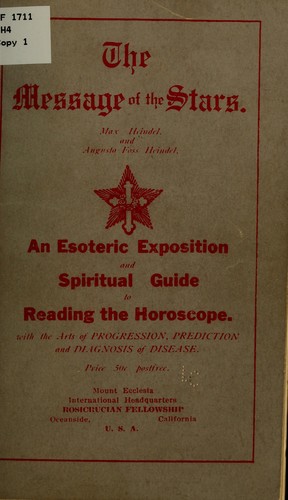 Cover for The message of the stars