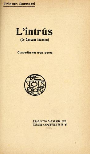 Cover for L'intrús