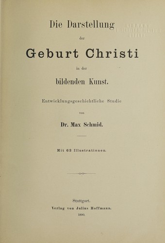 Cover for Die Darstellung der Geburt Christi in der bildenden Kunst