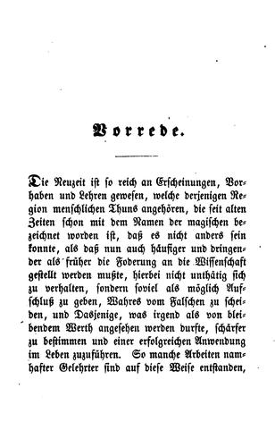 Cover for Ueber Lebensmagnetismus und über die magischen Wirkungen überhaupt