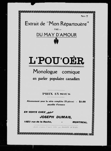 Cover for L' pou'oèr