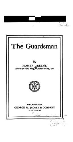 Cover for The Guardsmen