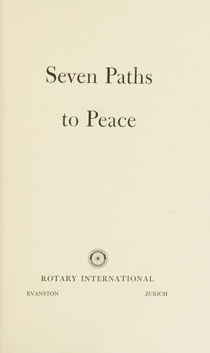Cover for Seven Paths to Peace