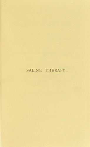 Cover for Saline therapy