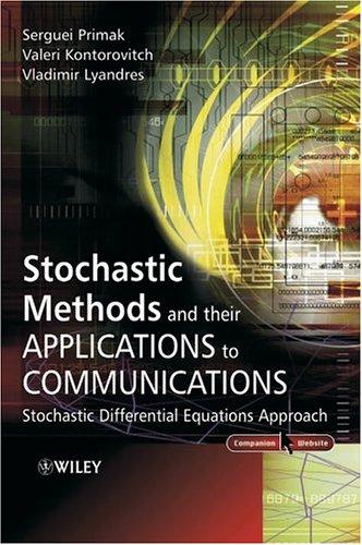 Cover for Stochastic methods and their applications to communications