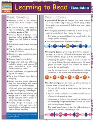 Cover for Learning to Bead Quick Reference Guide
            
                Quickstudy Home