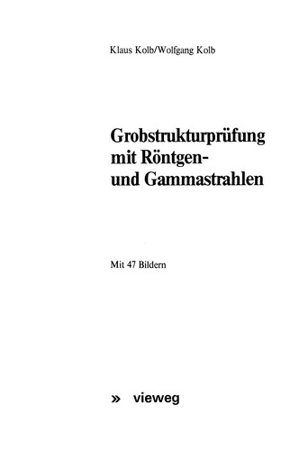 Cover for Grobstrukturprüfung mit Röntgen- und Gammastrahlen