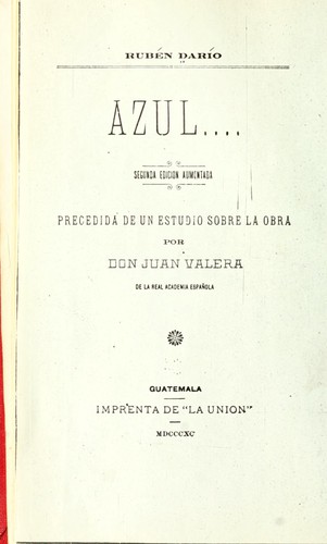 Cover for Azul