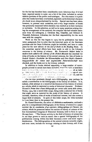 Cover for A list of books on the history of science. January, 1911.