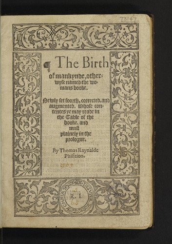 Cover for The birth of mankynde, otherwyse named the womans booke