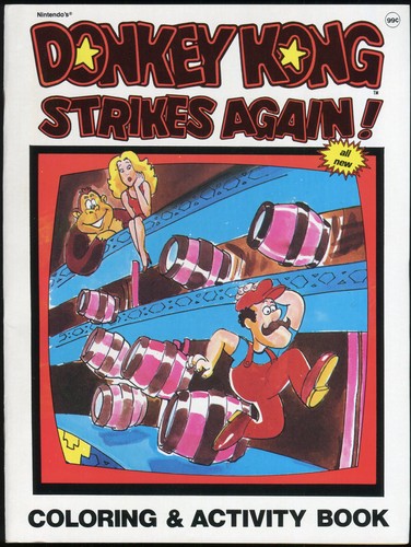 Cover for Donkey Kong: Strikes Again! Coloring & Activity Book