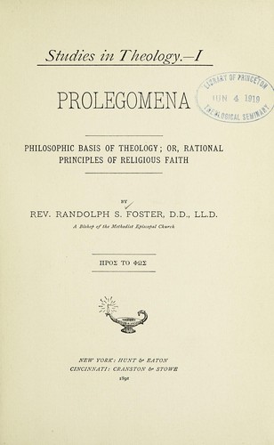 Cover for Studies in theology