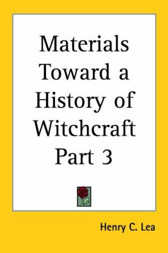 Cover for Materials Toward a History of Witchcraft, Part 3