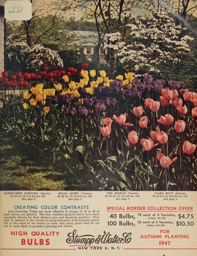 Cover for High quality bulbs for autumn planting 1947