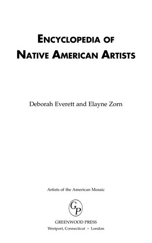 Cover for Encyclopedia of Native American artists