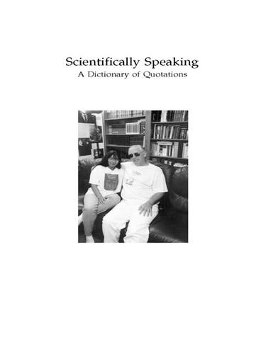 Cover for Scientifically Speaking