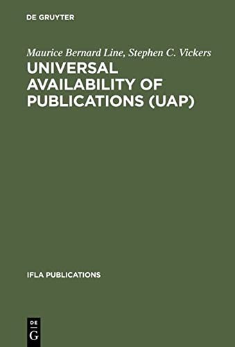 Cover for Universal availabilityof publications (UAP)