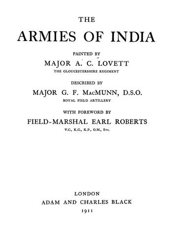 Cover for The armies of India