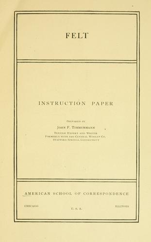 Cover for Felt
