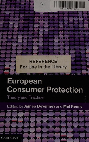 Cover for European consumer protection