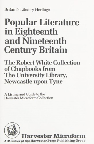 Cover for Popular literature in eighteenth and nineteenth century Britain