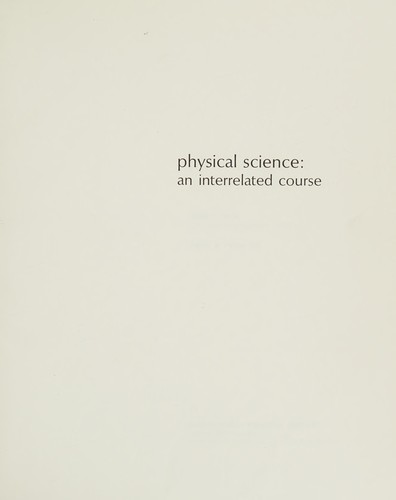 Cover for Physical science