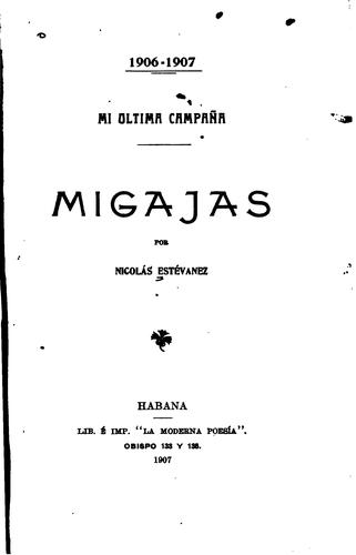 Cover for Mi última campaña: Migajas